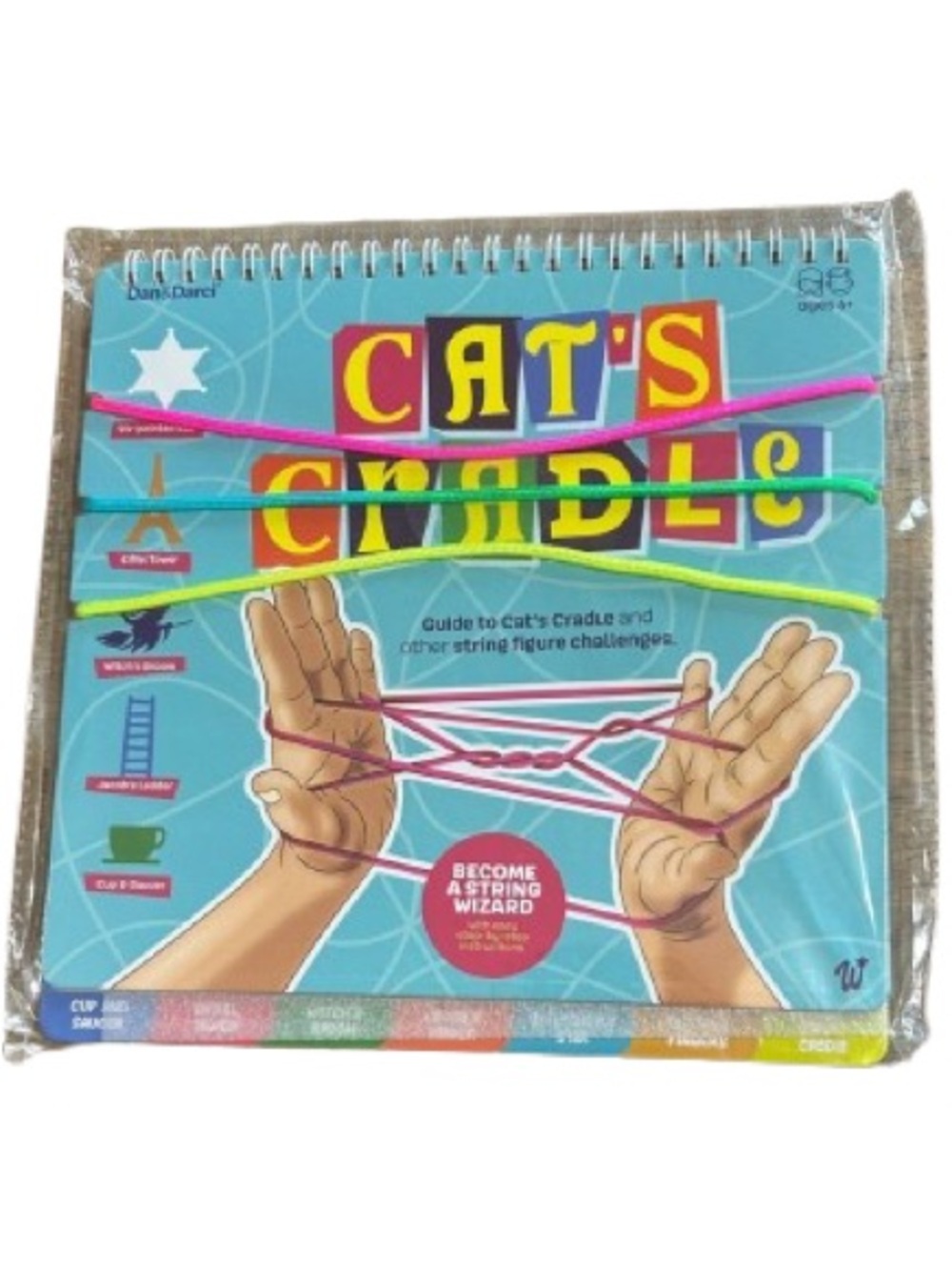 Cat's Cradle String Toy Set - Pink, Green, Yellow-NWT